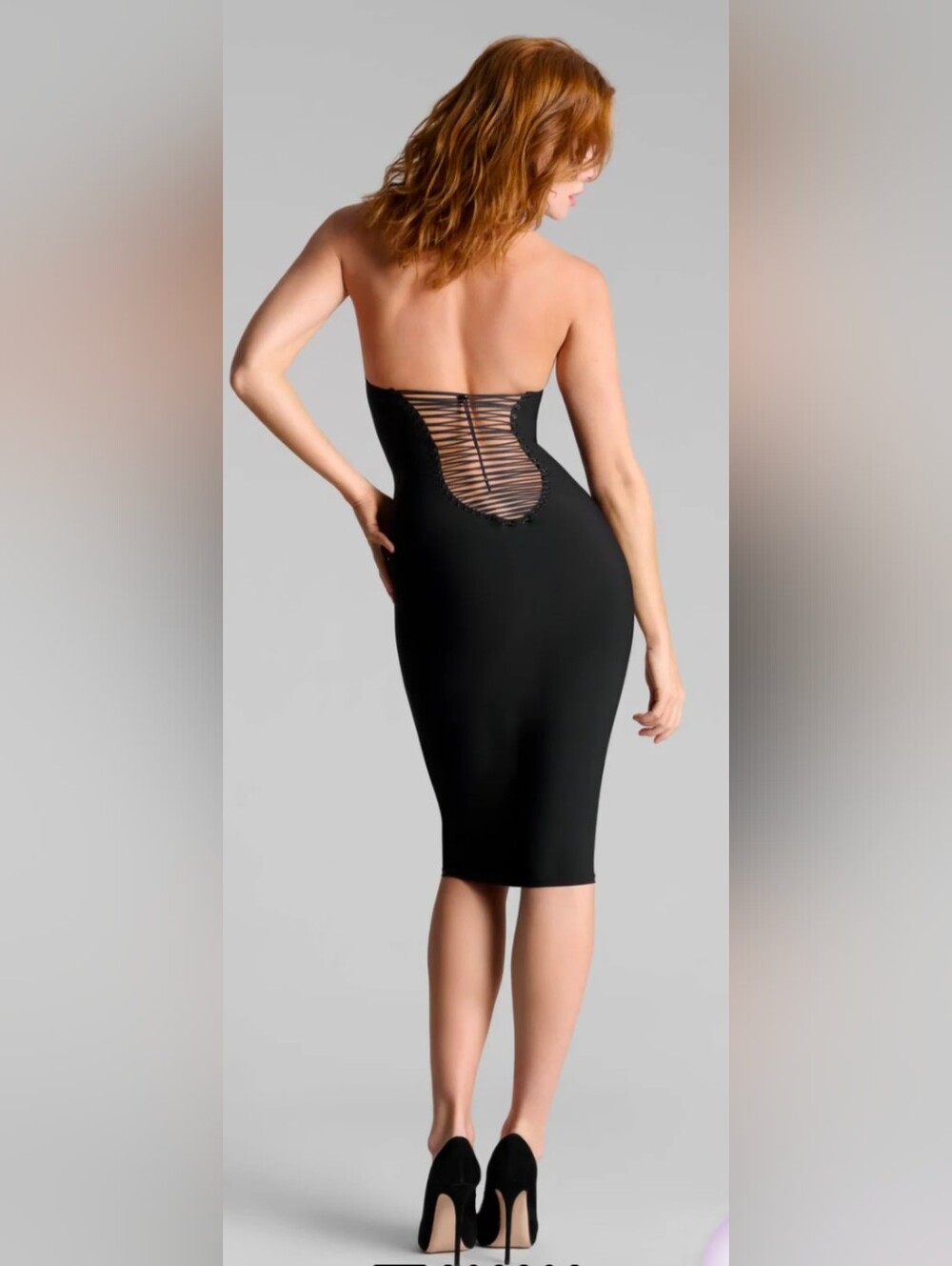 Maison Close • Nuit Infinie Midi dress with American collar XS